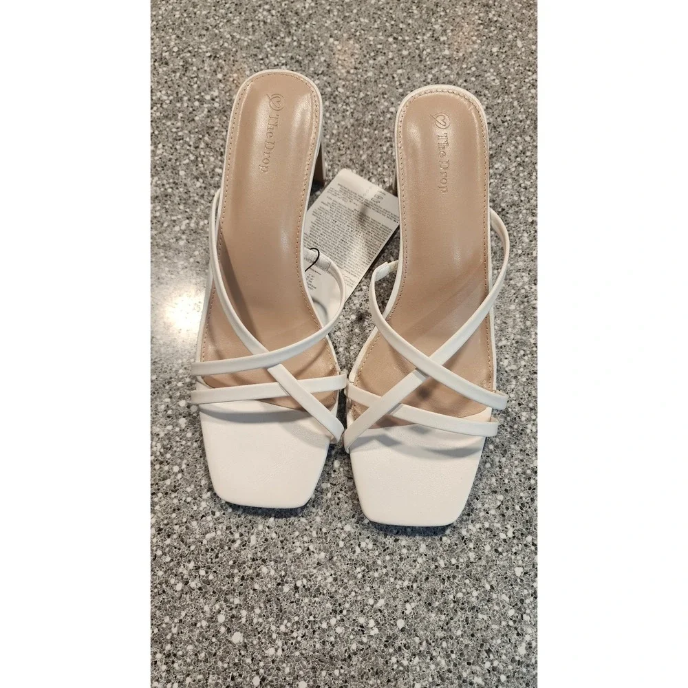 The Drop Avery Sandal Women Size 11 White New With Tags